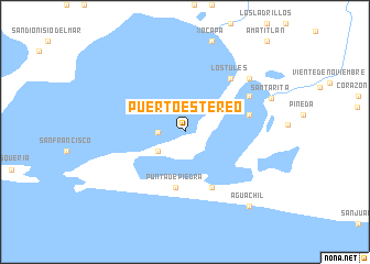 map of Puerto Estereo