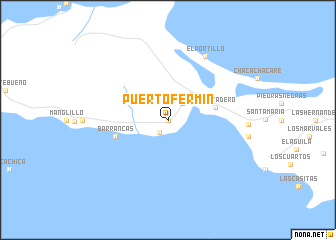 map of Puerto Fermín