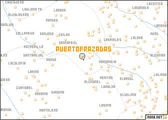 map of Puerto Frazadas