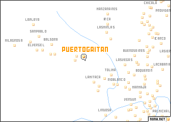 map of Puerto Gaitán