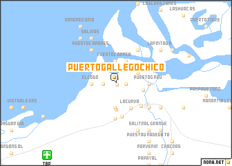 map of Puerto Gallego Chico