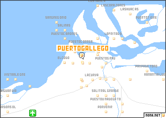 map of Puerto Gallego