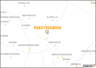 map of Puerto Grande
