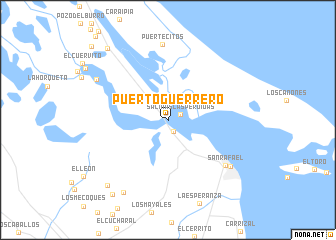 map of Puerto Guerrero