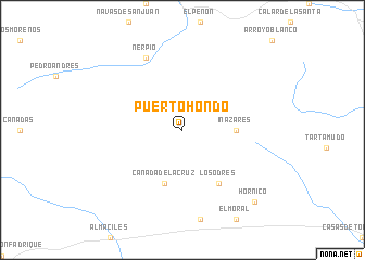 map of Puerto Hondo