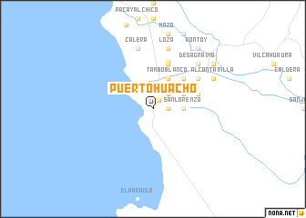 map of Puerto Huacho