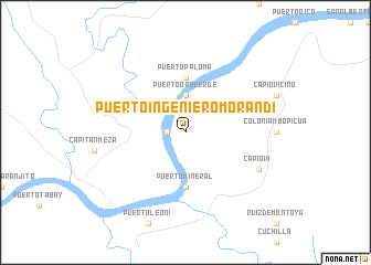 map of Puerto Ingeniero Morandi
