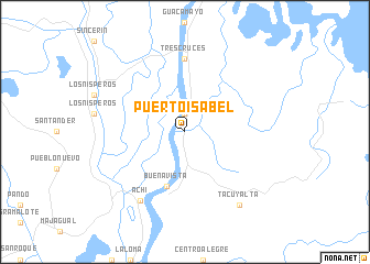 map of Puerto Isabel