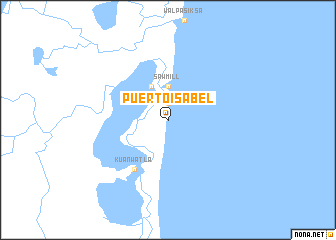 map of Puerto Isabel