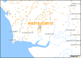 map of Puerto Jicarito