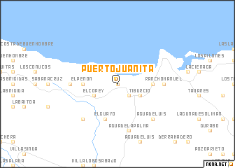 map of Puerto Juanita