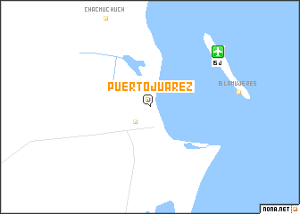 map of Puerto Juárez