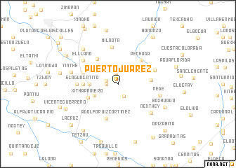 map of Puerto Juárez