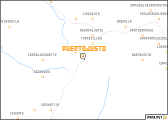 map of Puerto Justo