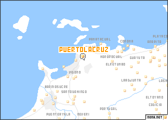 map of Puerto La Cruz