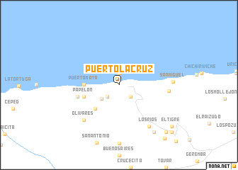 map of Puerto La Cruz