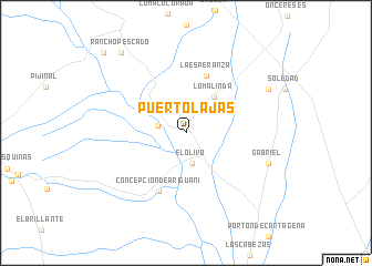 map of Puerto Lajas