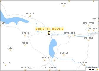 map of Puerto Larrea