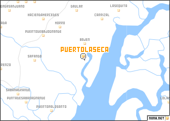 map of Puerto La Seca