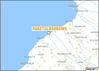 map of Puerto Las Marías