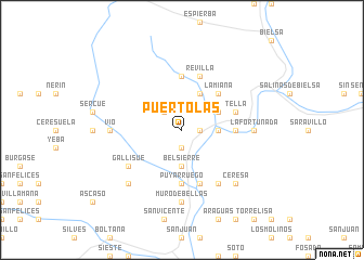 map of Puértolas