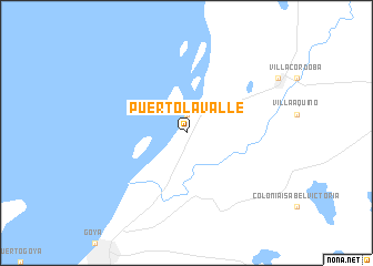 map of Puerto Lavalle