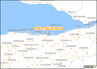 map of Puerto La Viega