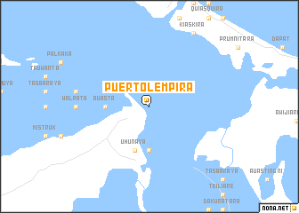 map of Puerto Lempira