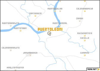 map of Puerto Leoni