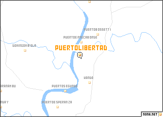 map of Puerto Libertad