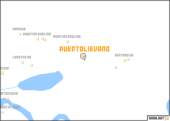 map of Puerto Liévano