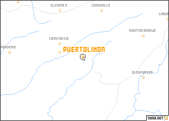 map of Puerto Limón