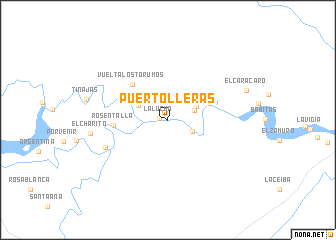 map of Puerto Lleras