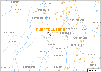 map of Puerto Lleras