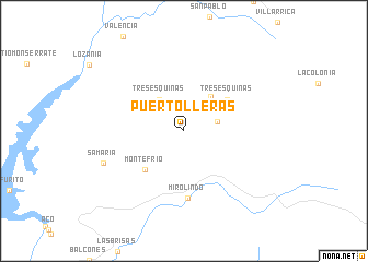 map of Puerto Lleras