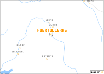 map of Puerto Lleras