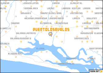 map of Puerto Los Ávalos