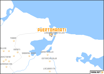 map of Puerto Manatí