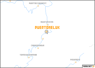 map of Puerto Meluk