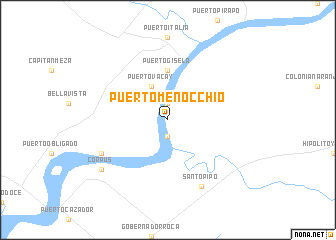 map of Puerto Menocchio