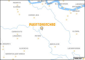 map of Puerto Merchao