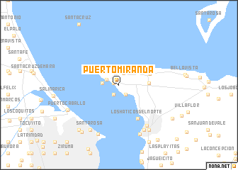 map of Puerto Miranda