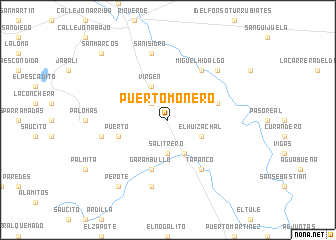 map of Puerto Monero