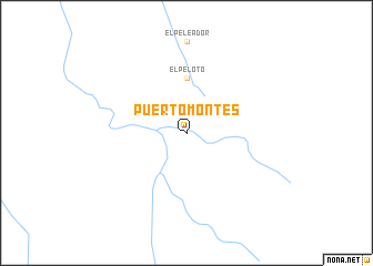 map of Puerto Montes