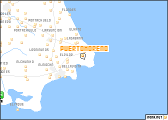 map of Puerto Moreno