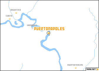 map of Puerto Nápoles