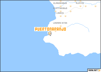 map of Puerto Naranjo