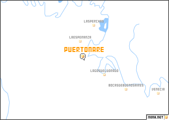 map of Puerto Nare