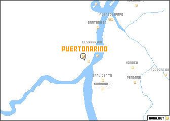 map of Puerto Nariño
