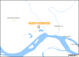 map of Puerto Nariño